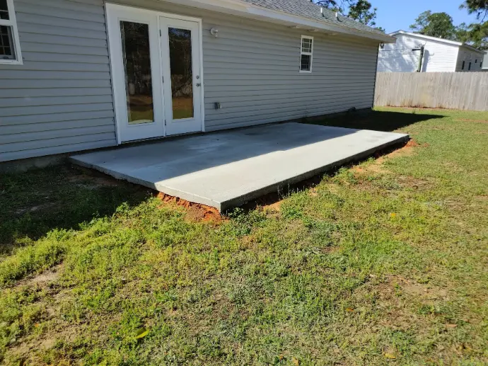 Concrete slab and paving work