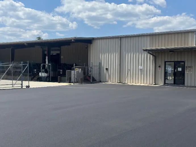 Commercial asphalt paving work